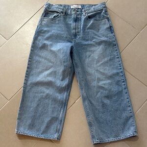 Denim Forum The '90s Lo-Rise Baggy Cropped ultra relaxed light sz29 inseam 26”